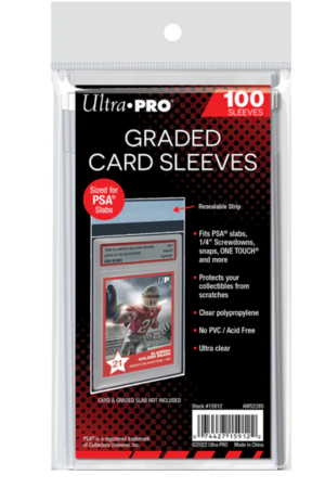 Resealable Graded card sleeves Ultra Pro (100-CT)